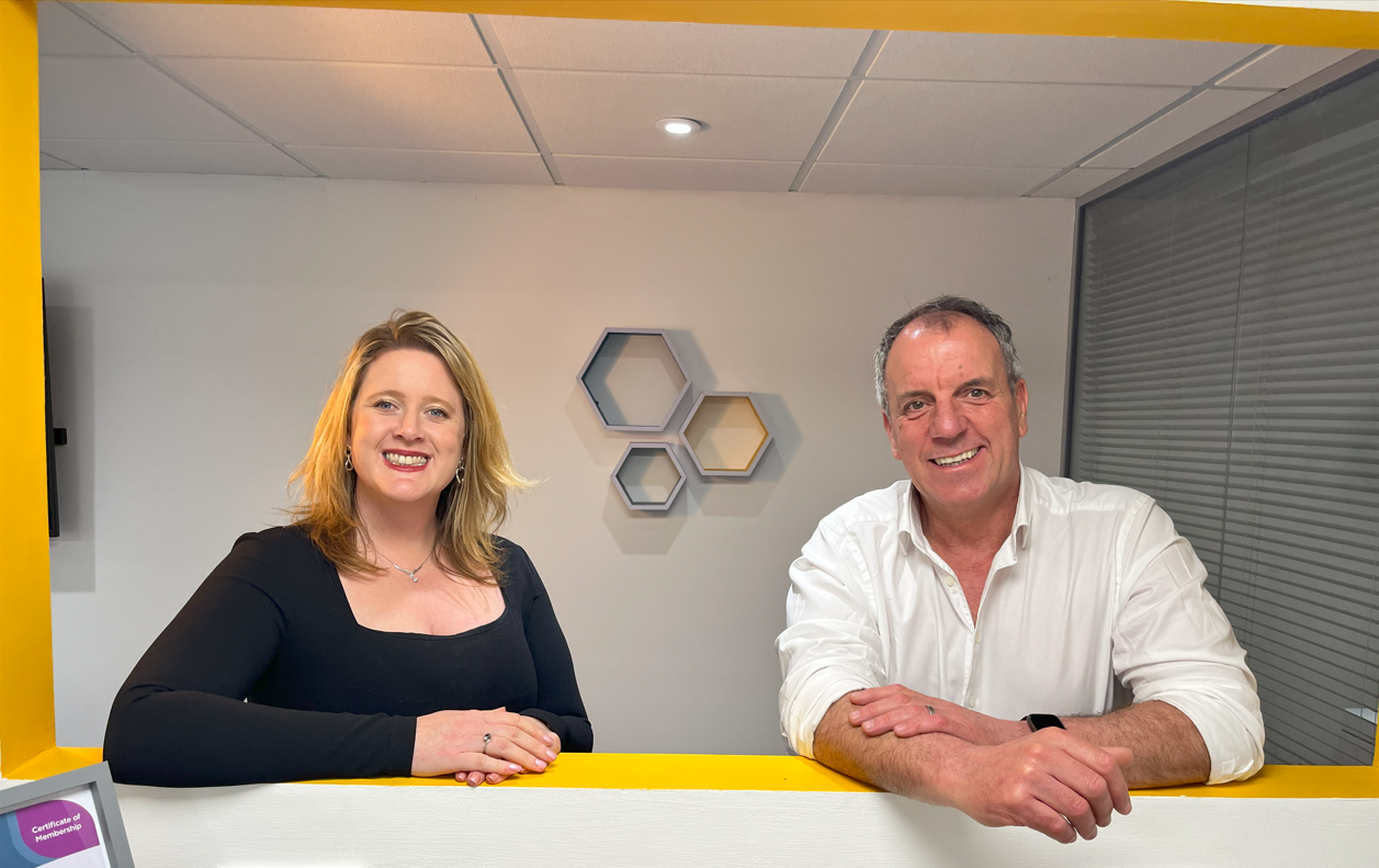 Gemma Day and Matt Tyler Dowlas Property Group. Office Picture