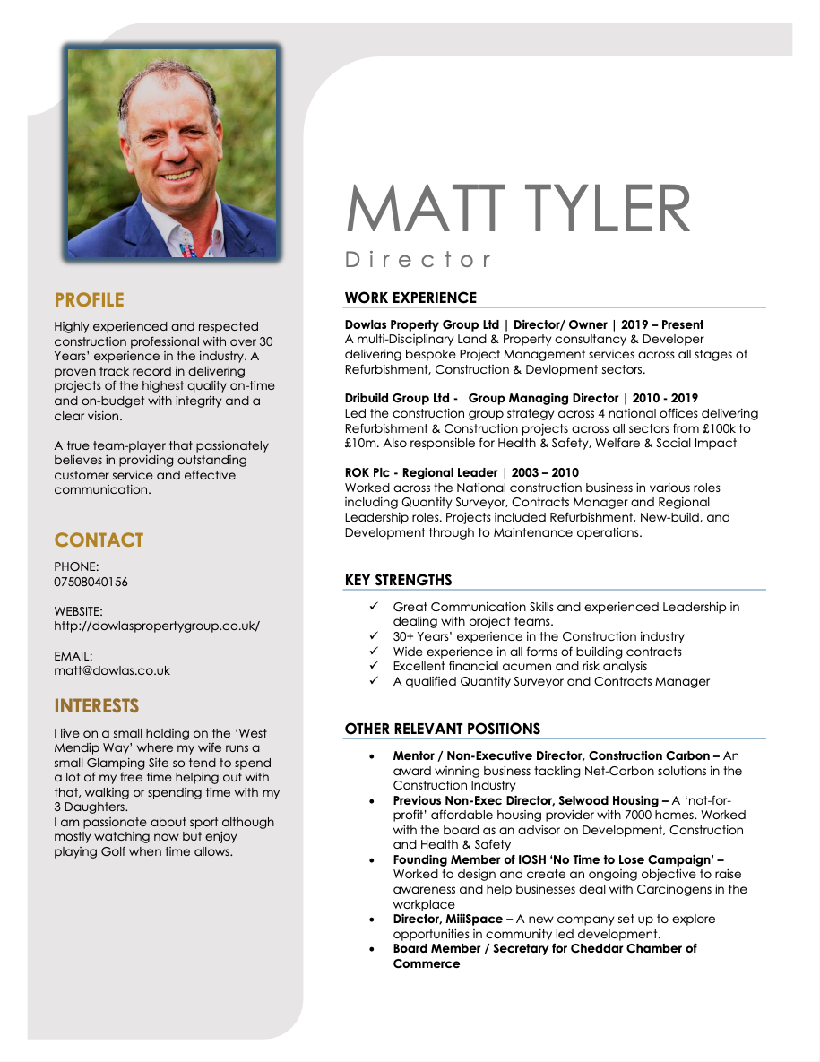 Matt's CV